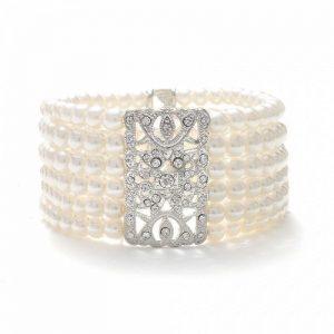 Acacia Ivory Pearl Stretch Bracelet